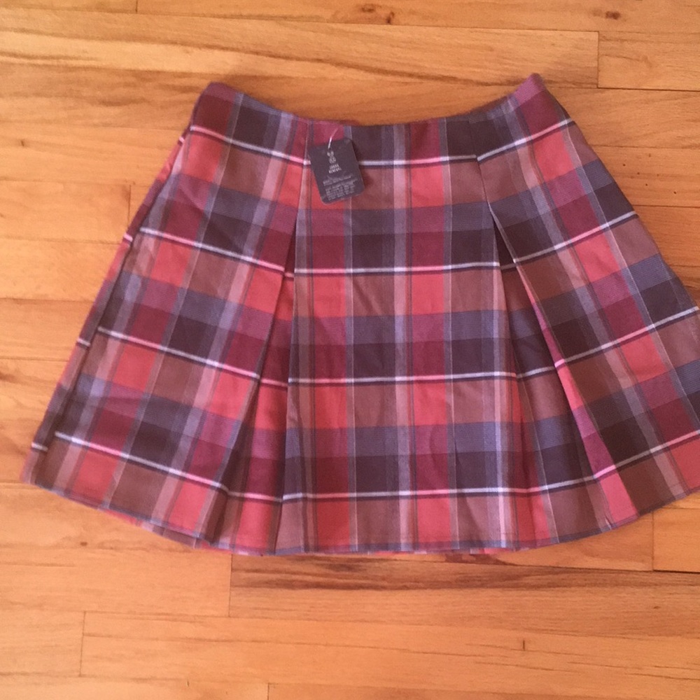NWT plaid skirt